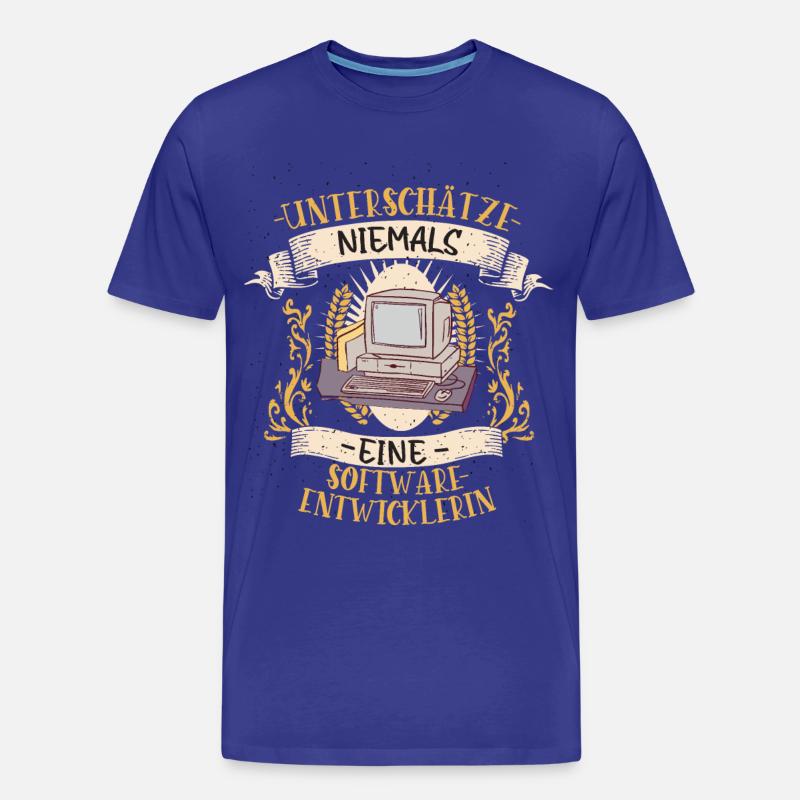 Softwareentwicklerin Geschenk Code Lustig - Männer Premium Bio T-Shirt - Königsblau