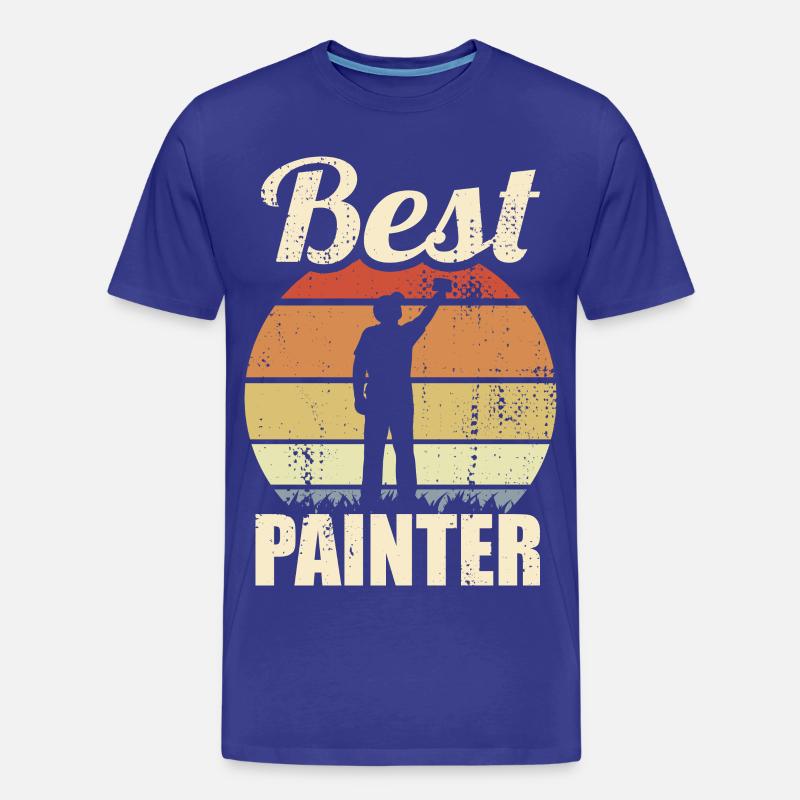Bester Maler - Männer Premium Bio T-Shirt - Königsblau