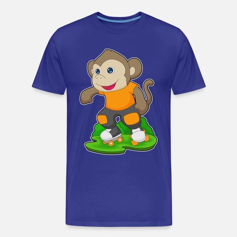 Monkey Rollers Rollers Rollers - T-shirt bio Premium Homme - bleu roi