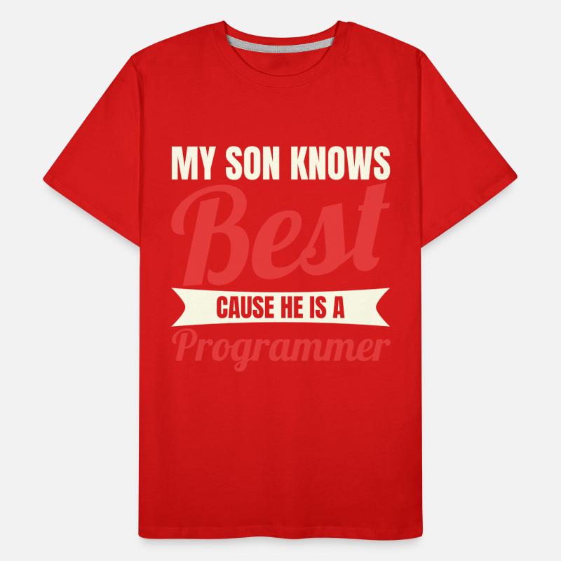 Software Developer Son Men's Premium Organic T-Shirt