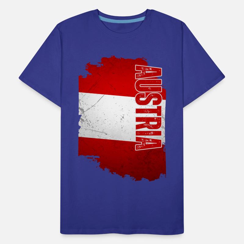 Vertical Austrian flag, Austrian pride Men's Premium Organic T-Shirt
