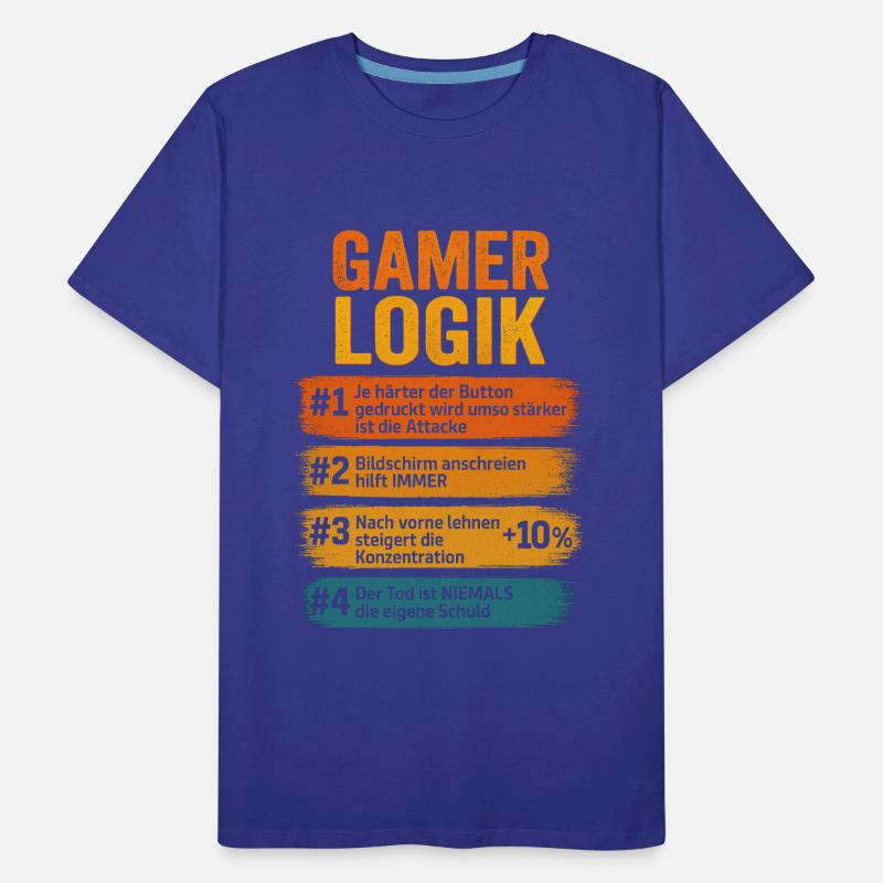 Gamer Logik Computer PC Controller Zocker Männer Premium Bio T-Shirt
