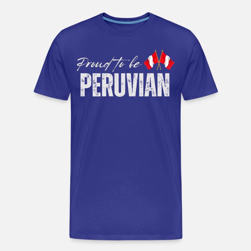 Stolzer Peruaner, Made in Peru - Männer Premium Bio T-Shirt - Königsblau