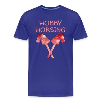 HOBBY HORSING PFERDE - Männer Premium Bio T-Shirt - Königsblau - Vorne - Damien (186cm)