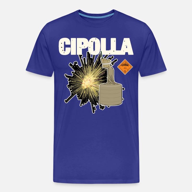 Cipolla Pyro - Ekologiczna koszulka męska Premium - błękit królewski