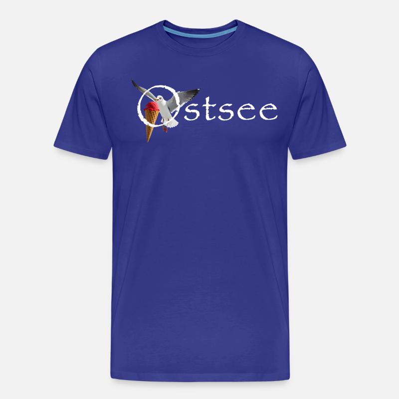 Ostsee Möwe Eisräuber Raubvogel - Männer Premium Bio T-Shirt - Königsblau