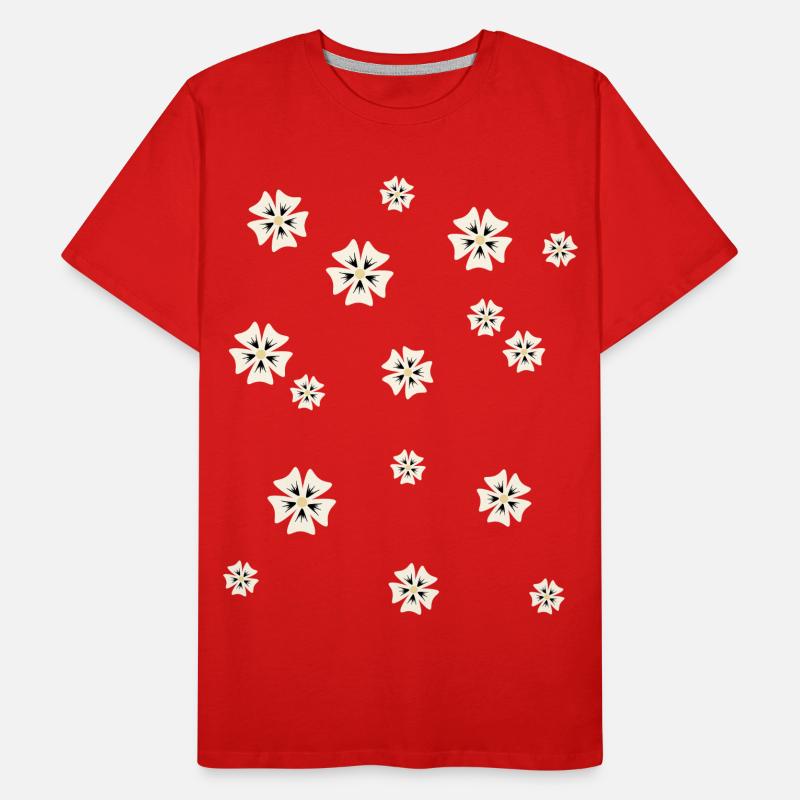 Floral pattern in a simple style Men's Premium Organic T-Shirt