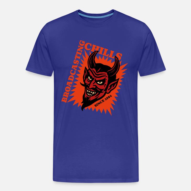 Broadcasting Chills - Devil - Teufel - Männer Premium Bio T-Shirt - Königsblau