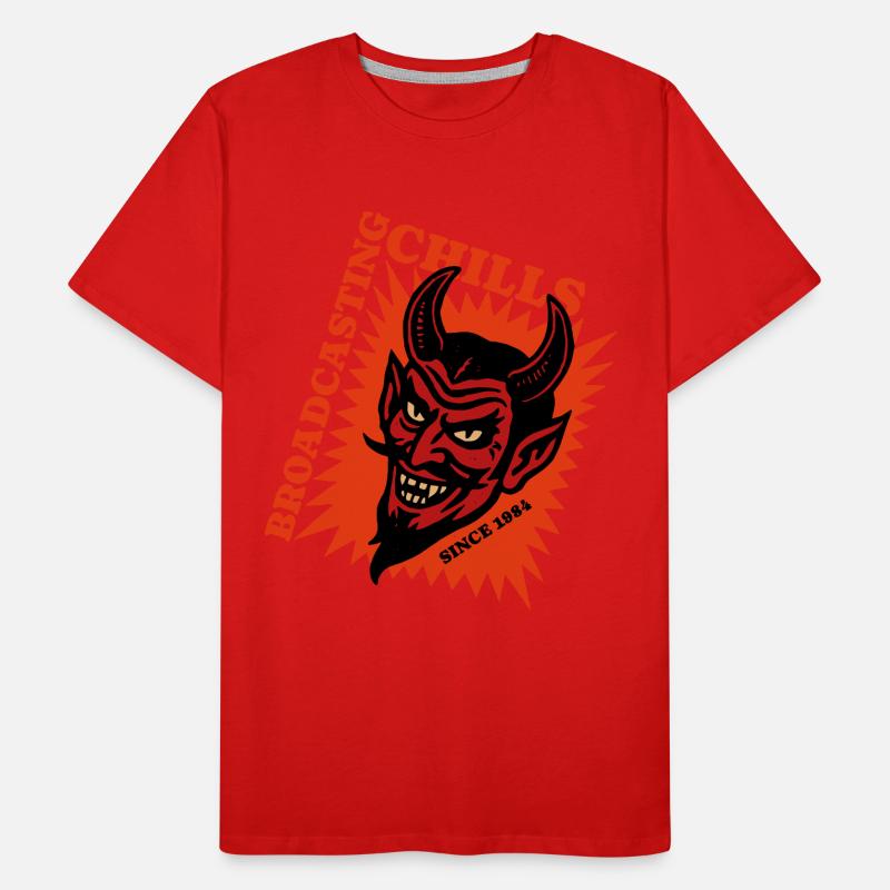 Broadcasting Chills - Devil - Teufel Men's Premium Organic T-Shirt
