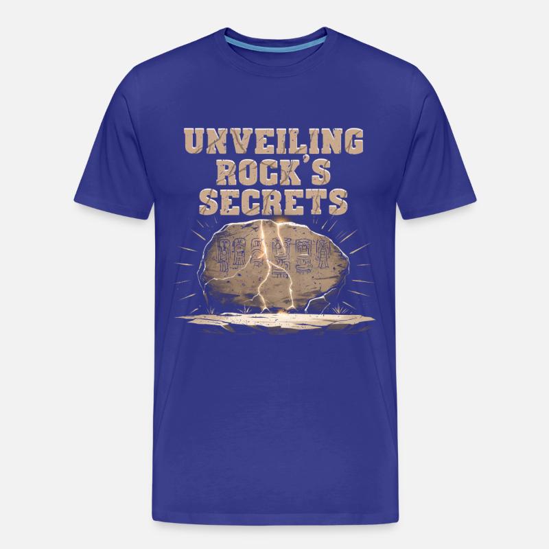 Petroglyphe Petroglyphen Unveiling Rock's Secrets - Männer Premium Bio T-Shirt - Königsblau