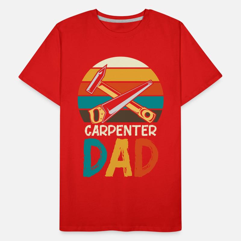 Carpenter Father Retro Tools Men's Premium Organic T-Shirt