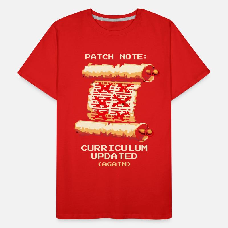 Patch Notes: Curriculum Updated | School humor Men's Premium Organic T-Shirt