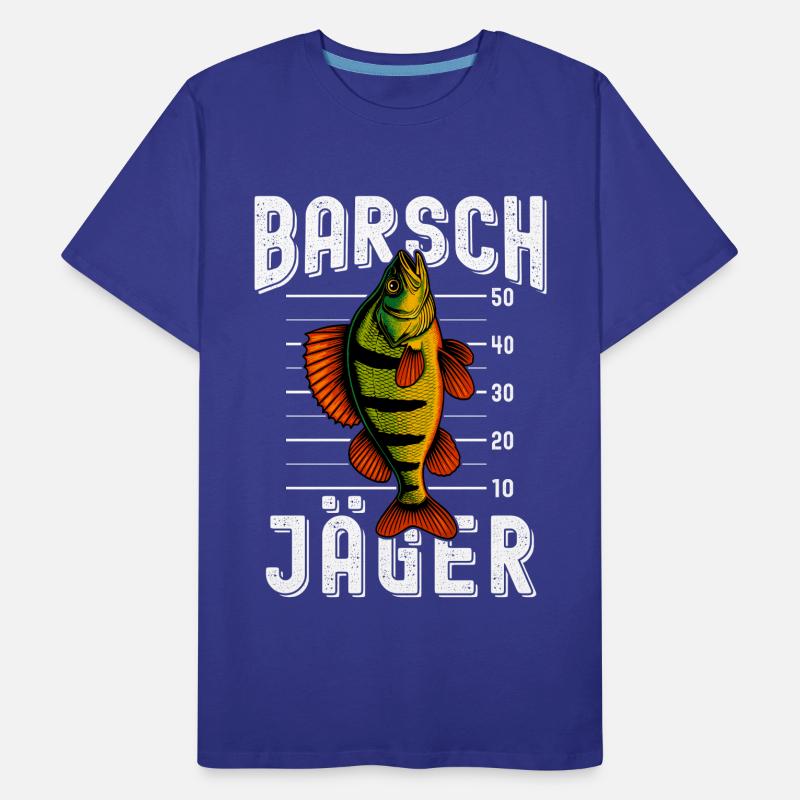 Perche Perche de chasseur Perche Perche Perche de pêche Perche T-shirt bio Premium Homme
