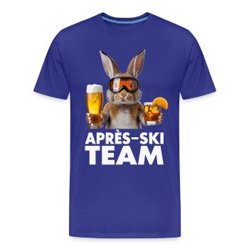 Après-Ski Häschen Team - Männer Premium Bio T-Shirt - Königsblau - Vorne - Damien (186cm)