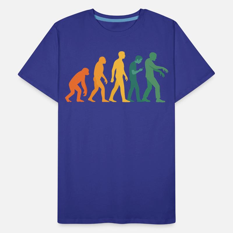 Evolution Silhouette Gradient Men's Premium Organic T-Shirt