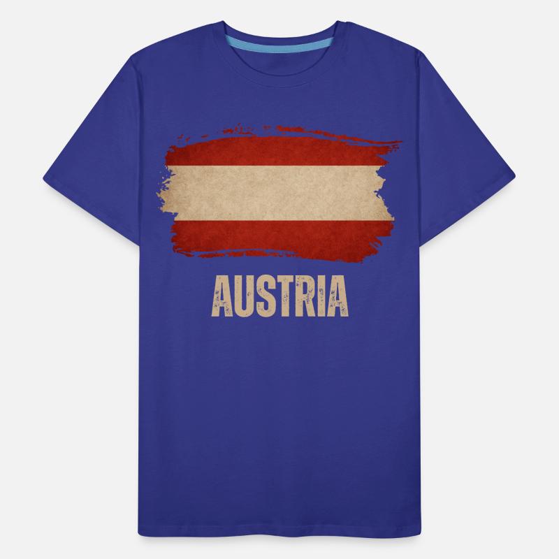 Austrian grunge flag, Austrian pride Men's Premium Organic T-Shirt