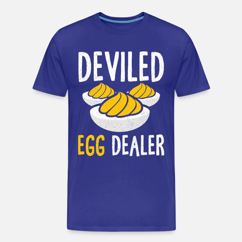Gefüllte Eier Teuflische Eier Thanskgiving - Männer Premium Bio T-Shirt - Königsblau