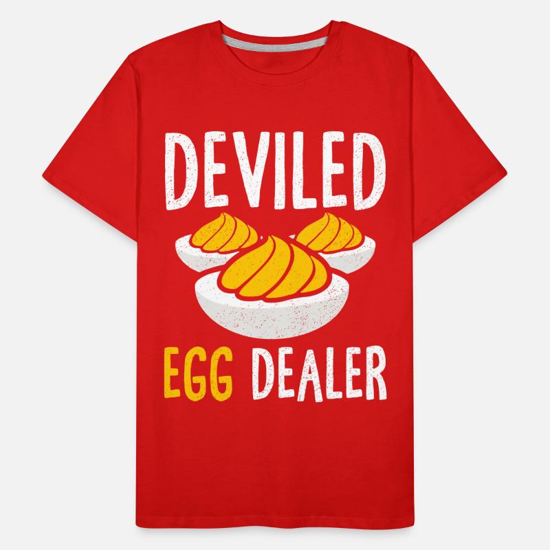 Gefüllte Eier Teuflische Eier Thanskgiving Männer Premium Bio T-Shirt