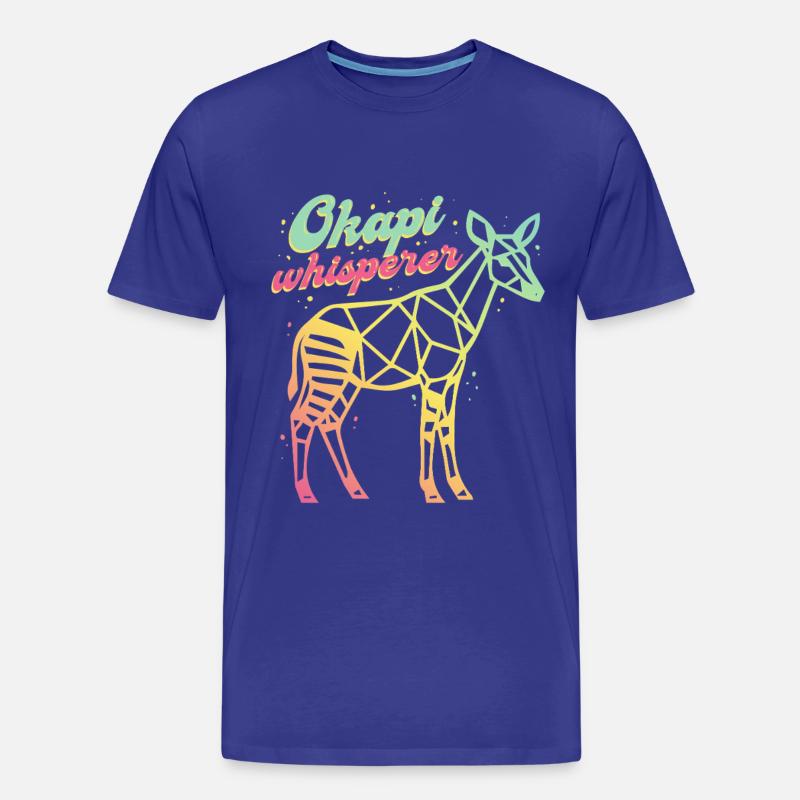 Okapi Whisperer - Männer Premium Bio T-Shirt - Königsblau