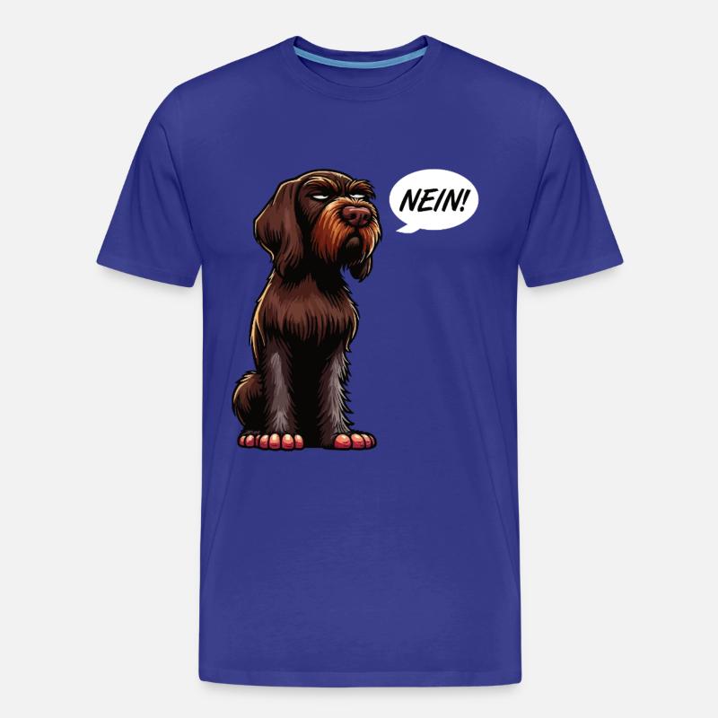 Nein Deutsch Drahthaar Deutsch-Drahthaar Besitzer - Männer Premium Bio T-Shirt - Königsblau