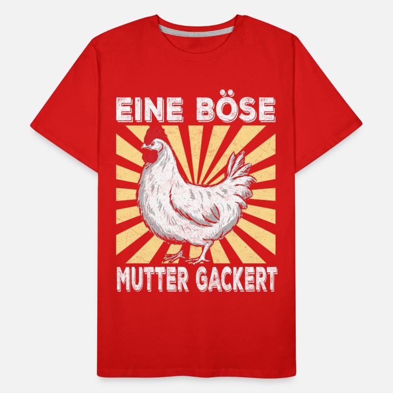 Eine Böse Mutter Gackert Männer Premium Bio T-Shirt