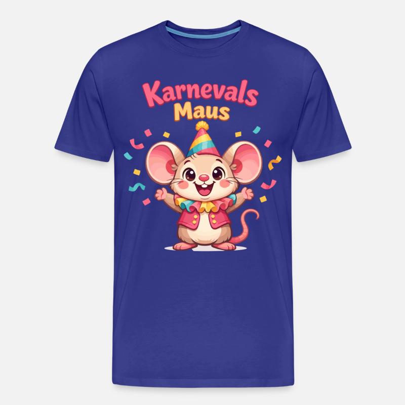 Karnevalsmaus Kölsche Mädsche – Kölle Alaaf - Männer Premium Bio T-Shirt - Königsblau