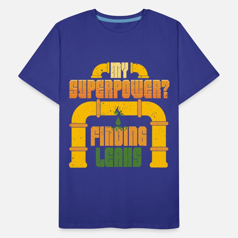 Pipelayer Pipeline Builder Finding Leaks Men's Premium Organic T-Shirt