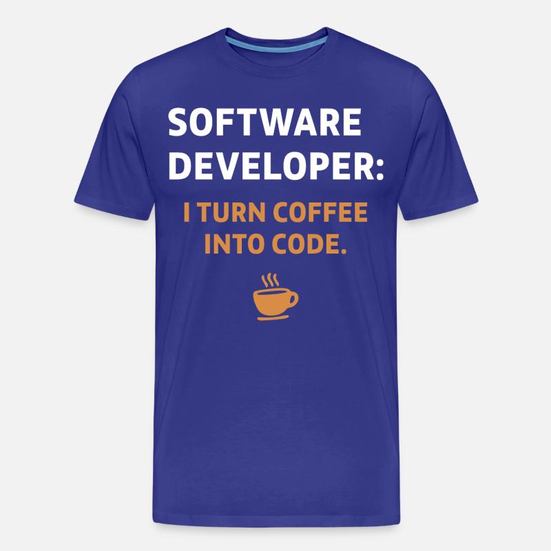 Software Developer - Coffee Edition - Männer Premium Bio T-Shirt - Königsblau