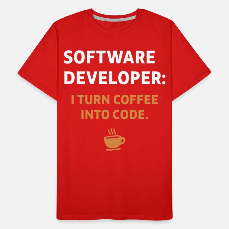 Software Developer - Coffee Edition Männer Premium Bio T-Shirt