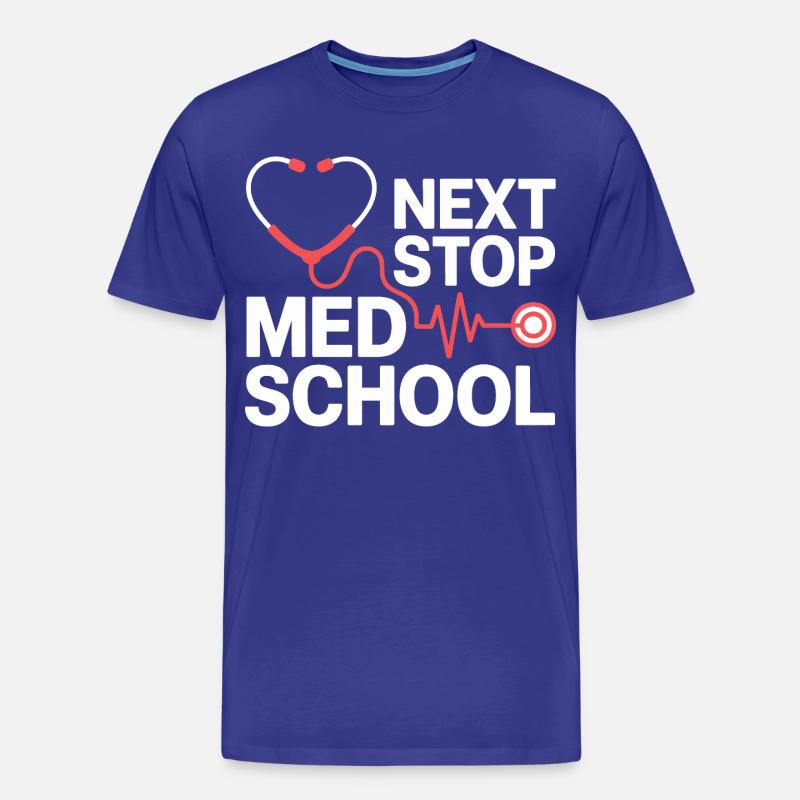 Med School Stethoscope Herz Tee - Männer Premium Bio T-Shirt - Königsblau