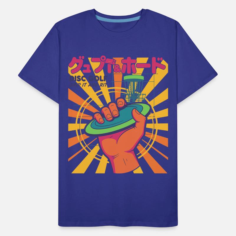 Disc Golf Grippe-le et Rip It Flying Disc Fun T-shirt bio Premium Homme
