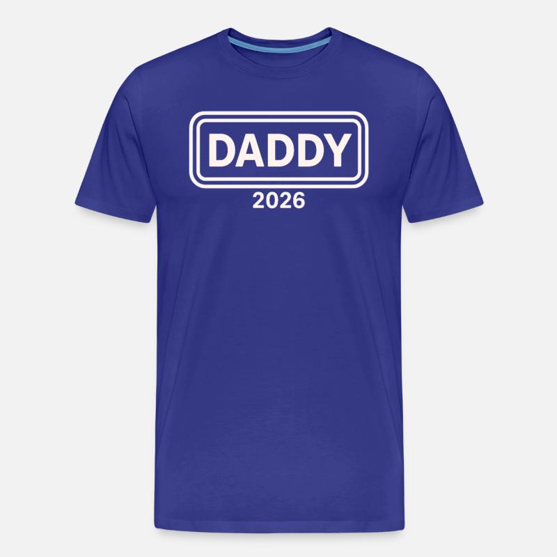 DADDY 2026 Stolzer werdender Vater - Männer Premium Bio T-Shirt - Königsblau