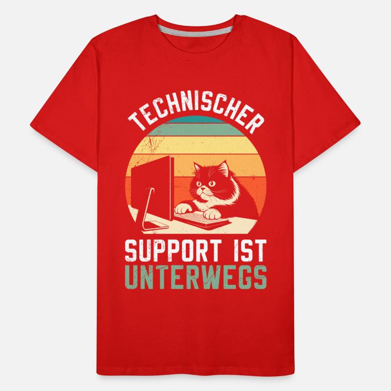 Computer TECHNICAL SUPPORT IS FUN ON THE GO Men's Premium Organic T-Shirt