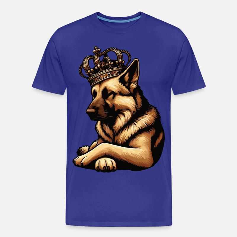 Deutscher Schäferhund Schäferhunde Schäferhunde - Männer Premium Bio T-Shirt - Königsblau