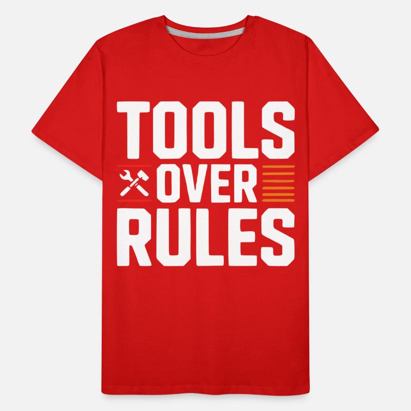 Tools Over Rules Statement Design Männer Premium Bio T-Shirt