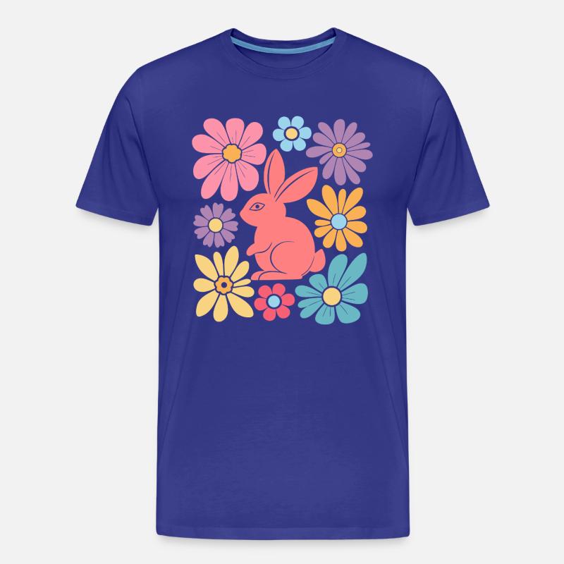 Happy Easter Bunny Boho - Männer Premium Bio T-Shirt - Königsblau