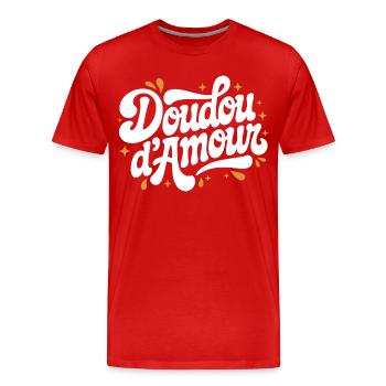 Liebes-Kuscheltier - Männer Premium Bio T-Shirt - Rot - Vorne - Damien (186cm)