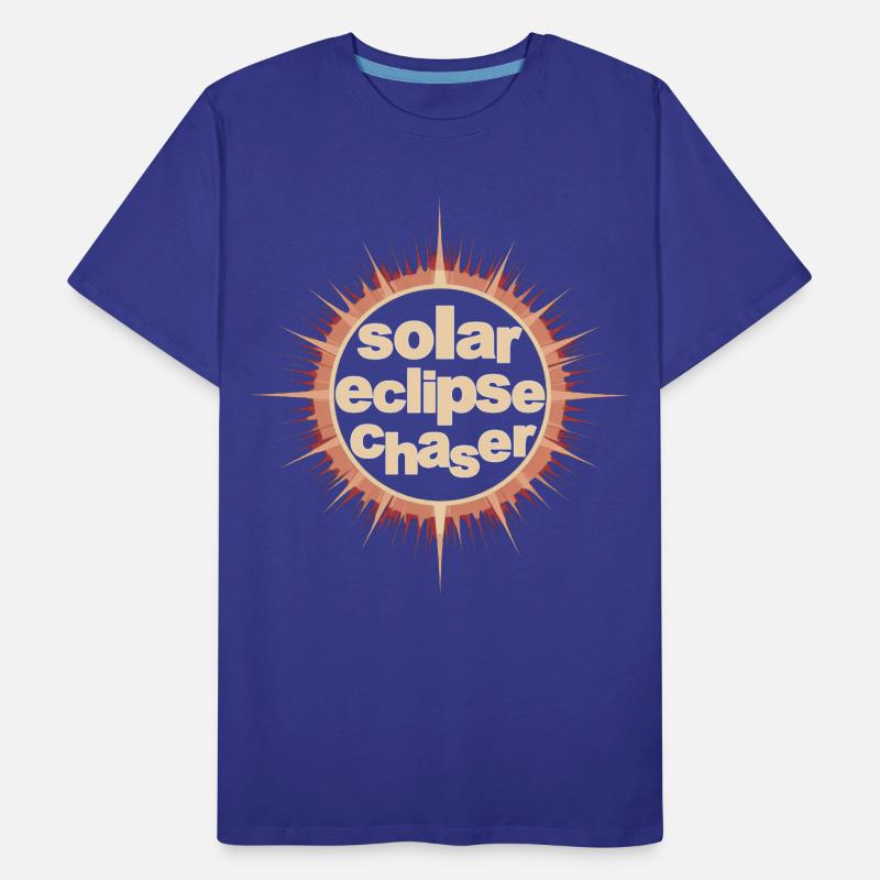 Solar eclipse chaser Männer Premium Bio T-Shirt