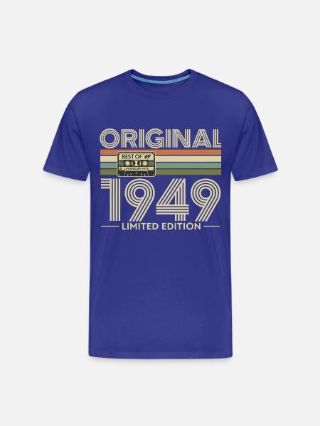 Original 1949 Limited Edition Retro - Men's Premium Organic T-Shirt - royal blue