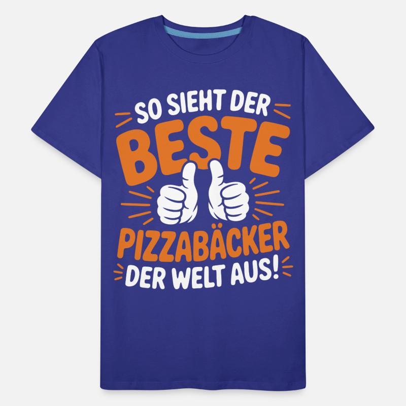 Pizzabäcker Geschenkidee Männer Premium Bio T-Shirt