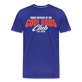 Cool Dads Club - Dad 2026 Gift - Men's Premium Organic T-Shirt - royal blue - Front - Damien (186cm)
