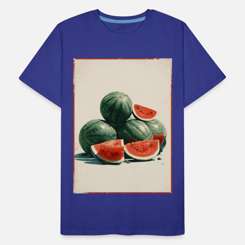Tranches de pastèque vintage T-shirt bio Premium Homme