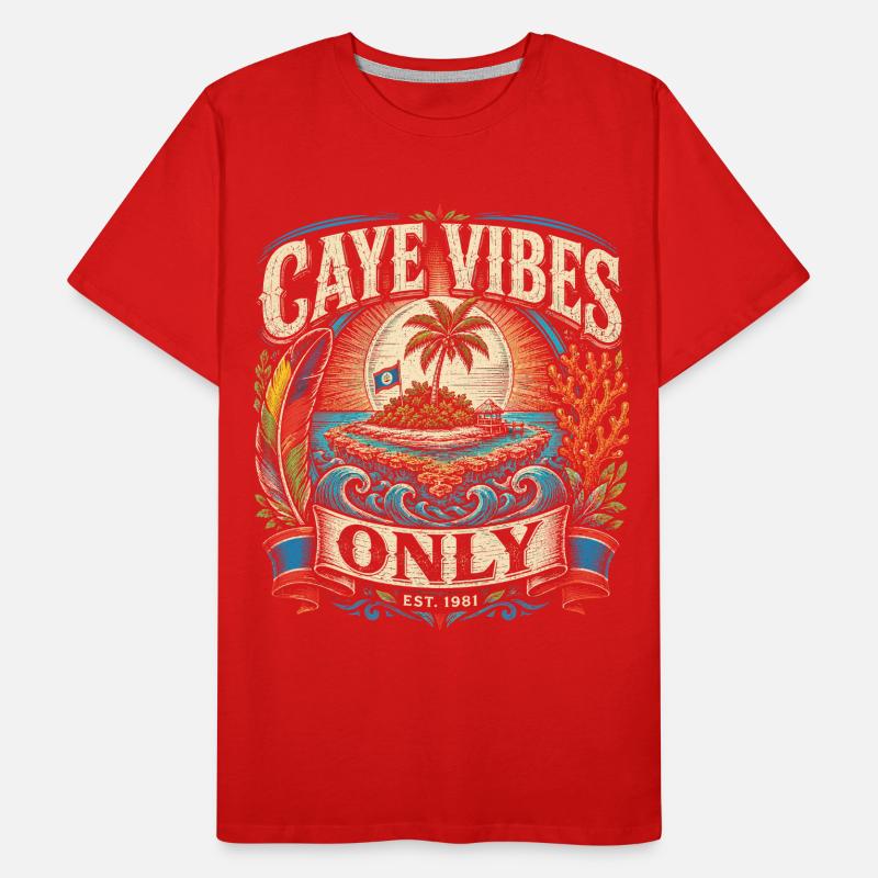 Belize Belizean Root Caye Vibes Only Men's Premium Organic T-Shirt