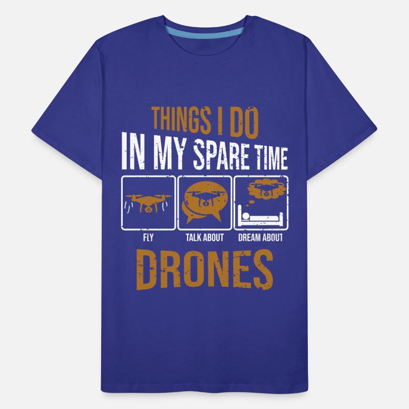 Courses de drones : choses que je fais avec ma machine de course de course T-shirt bio Premium Homme