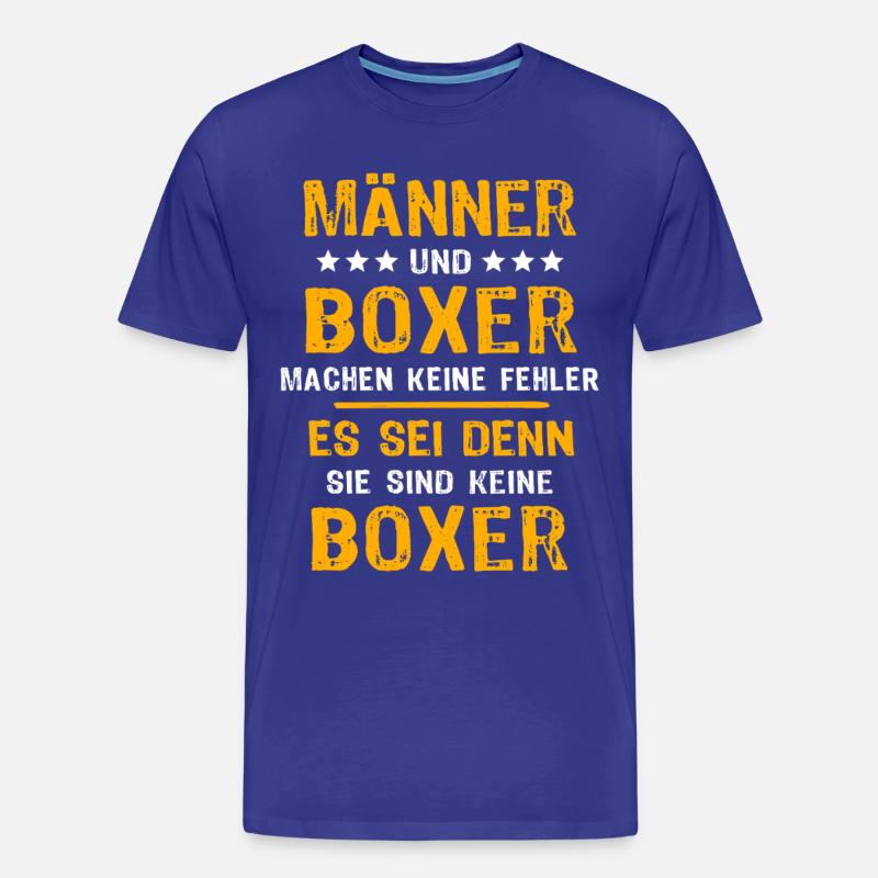 Boxer Boxen - Männer Premium Bio T-Shirt - Königsblau