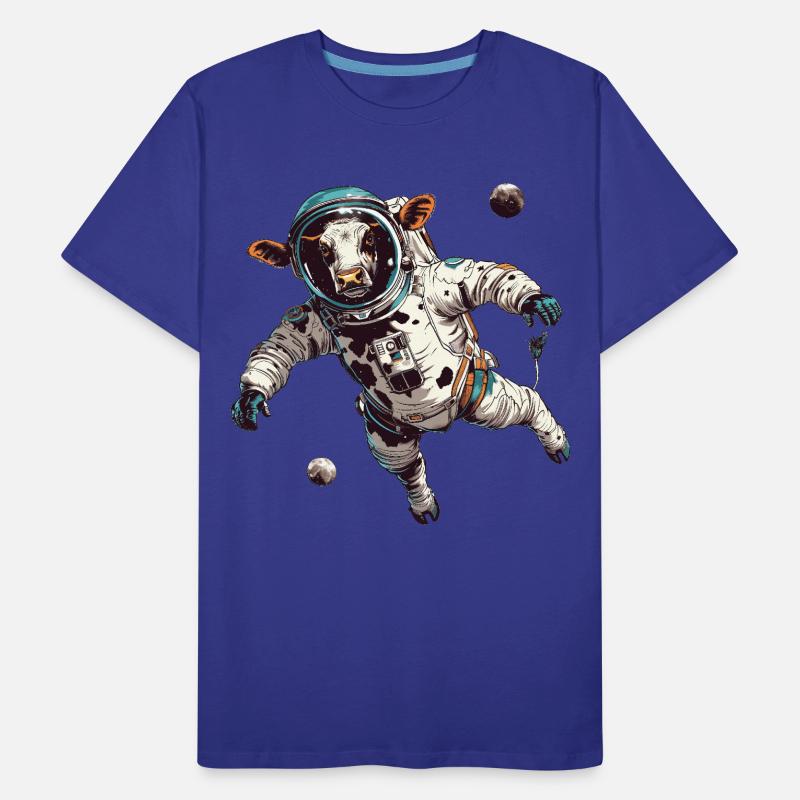 Vache dans l’espace T-shirt bio Premium Homme