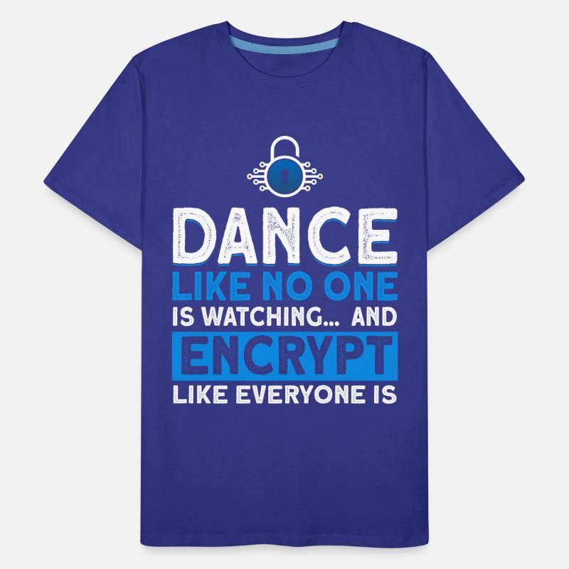 Computer Geek IT Security Cybersecurity Gift Men's Premium Organic T-Shirt