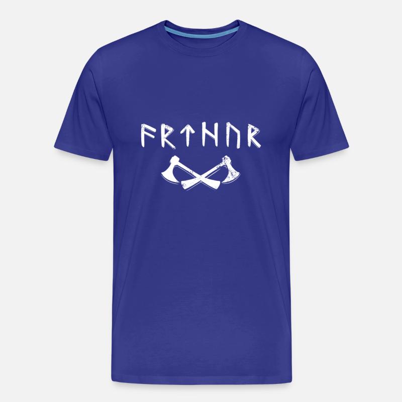 Arthur-Name in Old Futhark, Wikinger-Runen - Männer Premium Bio T-Shirt - Königsblau