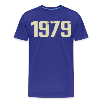 Jubiläum 1979 - Männer Premium Bio T-Shirt - Königsblau - Vorne - Damien (186cm)