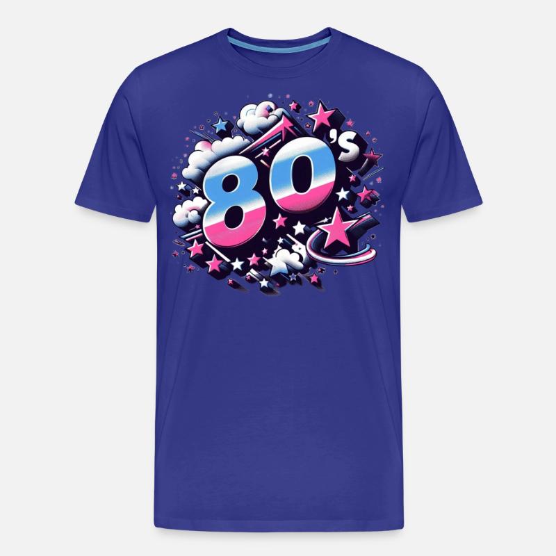 80´s - Männer Premium Bio T-Shirt - Königsblau